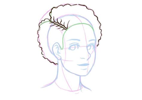 How To Draw Natural Textured Afro Hair How To Draw Curly Hair