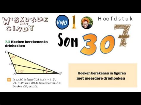 V H Som Hoeken Berekenen In Driehoek Met Driehoeken Hoekensom