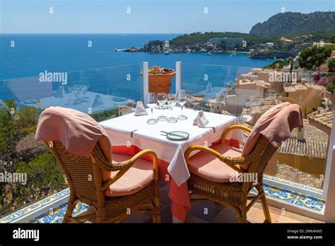 Restaurant With Sea Views Stock Photo Alamy