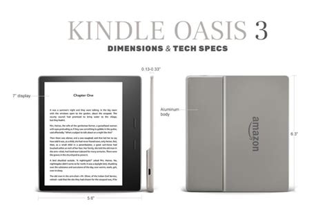 Kindle Oasis 3 (2019) with warm light control – full tech specs