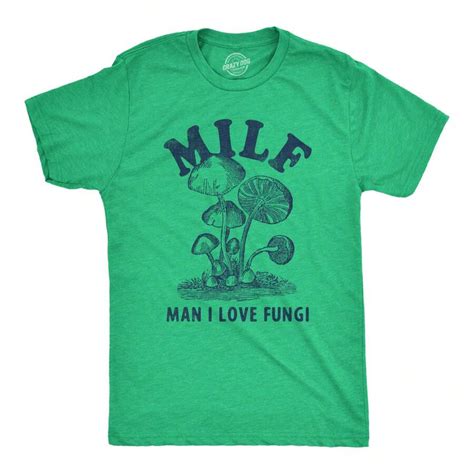 Mens Milf Man I Love Fungi T Shirt Funny Mushroom Acronym Joke Tee For