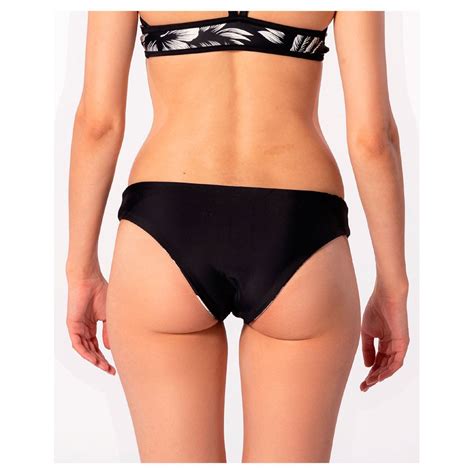 Rip Curl Mirage Essentiel Printed Cheeky Bikini Bottom Black Xtremeinn
