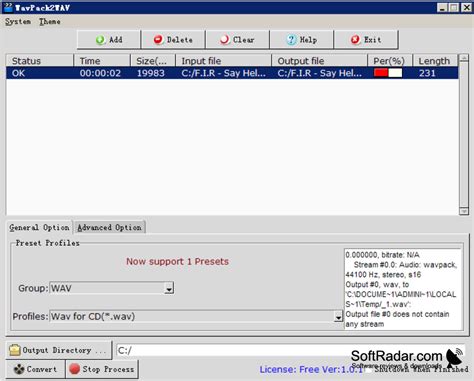 wavpack  windows      bit bit