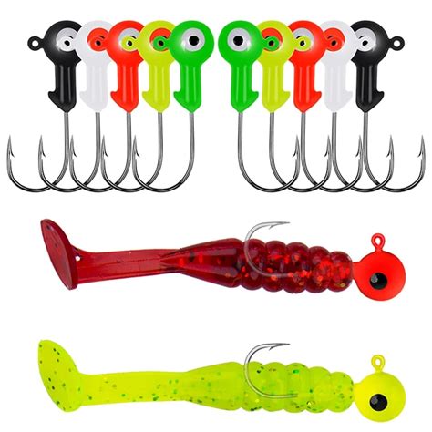 P S Lote Jig Head Ganchos De Pesca G G G Gancho Cabe