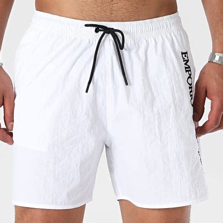 Emporio Armani Short De Bain 211740 4R422 Blanc