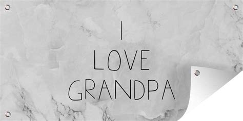 Tuinposter Vaderdag Quote Opa I Love Grandpa Spreuken X