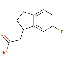 现货供应ChemShuttle2 6 fluoro 2 3 dihydro 1H inden 1 yl acetic acid