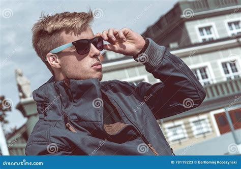 Stylish Handsome Man Stock Image Image Of Adult Hand 78119223