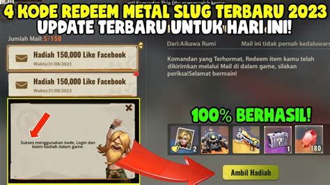 Update Kode Redeem Metal Slug Awakening Terbaru Hari Ini Agustus