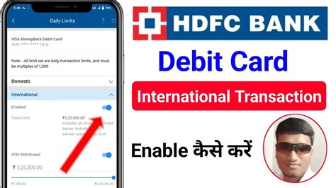 Hdfc Debit Card International Activation How To Enable International