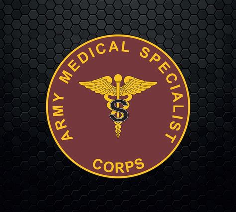 Us Army Medical Specialist Corps Branch Plaque Patch Logo Decal