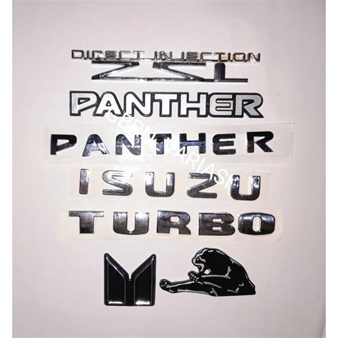 Jual Emblem Logo Tulisan Panther Isuzu Emblem Logo Panther New