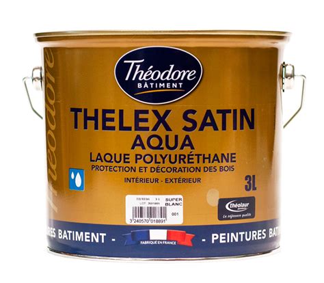 Peinture laque acrylique polyuréthane satinée haut de gamme pour bois