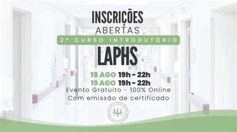 Curso Introdut Rio Da Liga Acad Mica De Psicologia Hospitalar E Da