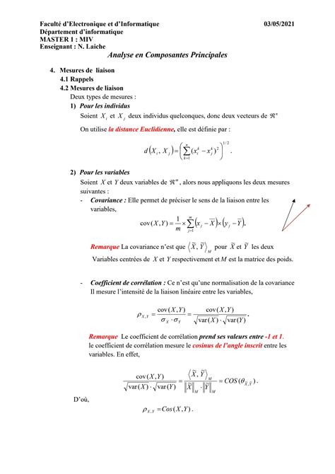 Solution Analyse Des Donnees Analyse En Composantes Principales