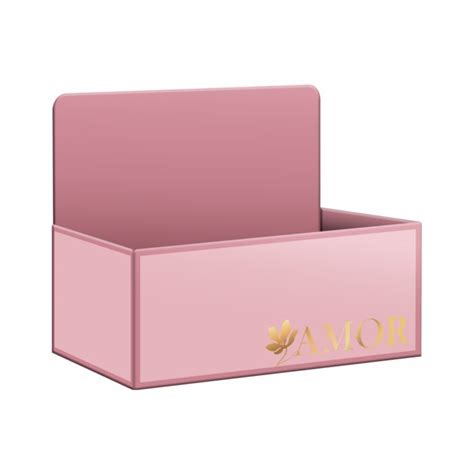 Caixa Display Harmonia c Hot Stamping cmx cmx cm pç Rosé Ouro Albano Embalagens