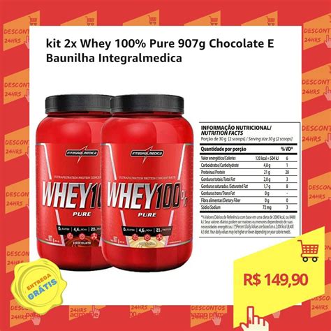 Descrição DESCRIÇÃO ESTE KIT CONTÉM 2 Unidades de WHEY 100 PURE