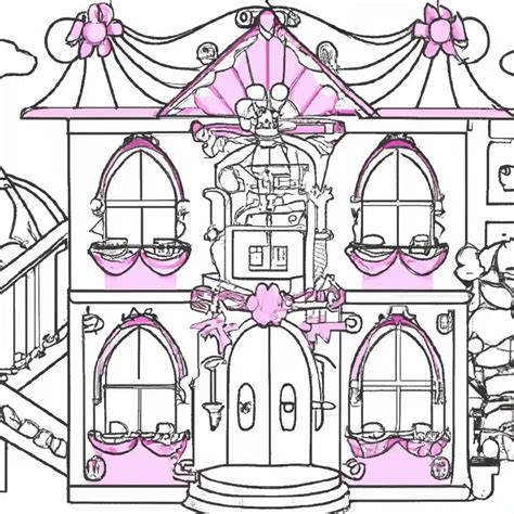 Transforme A Casa Da Barbie Desenhos Para Imprimir E Colorir