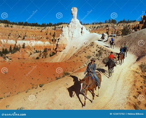 Horseback Riding, Bryce Canyon Trail Ride Editorial Photography - Image ...