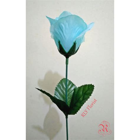 Jual 1 Tangkai Mawar Kuncup 5 Cm Kain Tinggi 45 Cm Artificial Flower