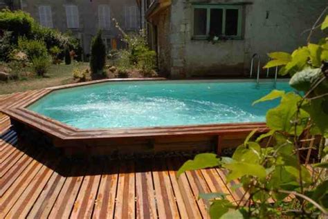 Comment Construire Une Piscine Semi Enterr Terrasses Bois De La