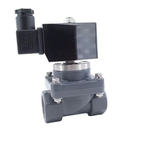 Upvc Acido E Resistente Agli Alcali Solenoide Valvola DN15 25