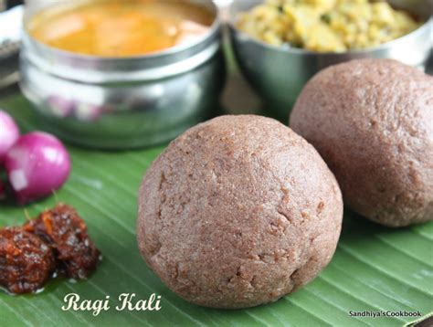 Sandhiya S Cookbook Ragi Mudde Ragi Kali Millet Recipe