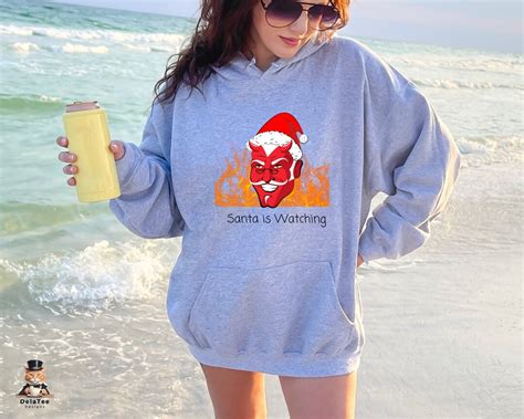 Sarcastic Christmas Santa Hoodie Xmas T Holiday Hoodie Etsy