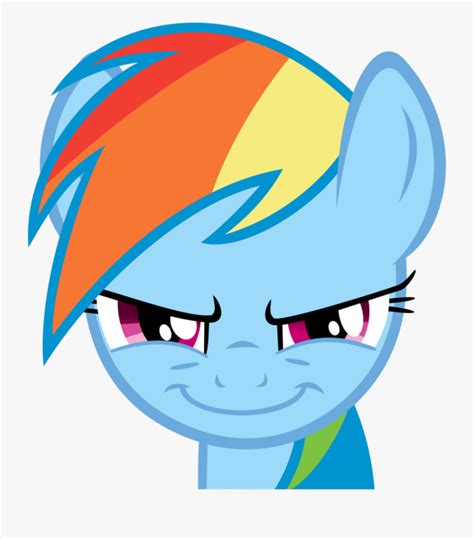 Evil Dash By Flutterguy317 - Rainbow Dash Evil Face , Free Transparent Clipart - ClipartKey