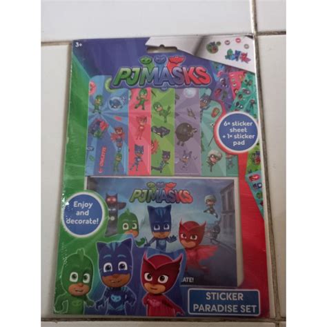 Jual Pj Mask Sticker Paradise Set Shopee Indonesia