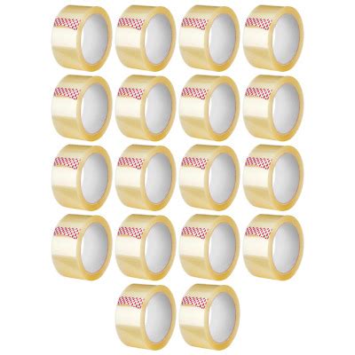 18 Rolls Carton Sealing Clear Packing Tape Box Shipping 2 Mil 2 X