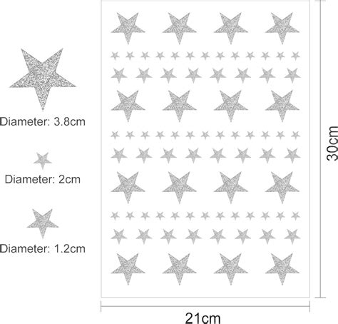 8 Sheet 632 Pieces Foil Star Stickers Reward Star Stickers Labels