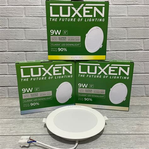 Jual Luxen Classic Downlight Led Panel W Inbow Ib Bulat Tanam Dalam