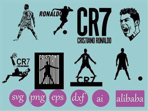 Cristiano Ronaldo Svg Cr7 Svg Cut File Silhouette Goat Ronaldo Png 7 Svg Etsy