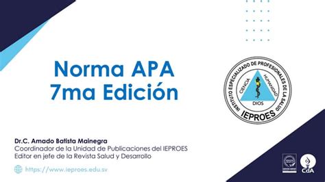 Norma Apa 7ma Edición Guía Ppt