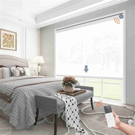 Kerxwerd Motorized Light Filtering Roller Shades Review Window Shades