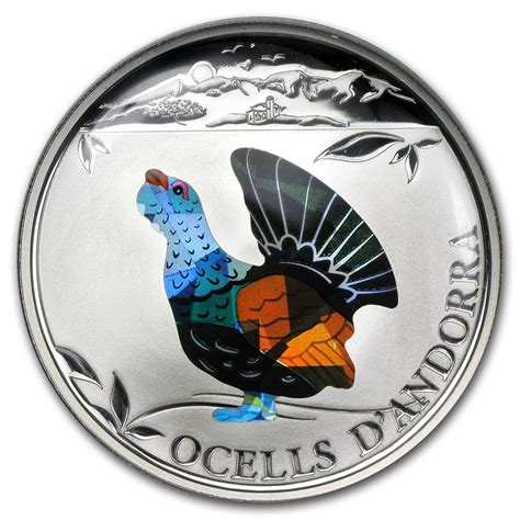 Buy 2012 Andorra Proof Silver 5 Diners Prism Birds Capercaillie | APMEX