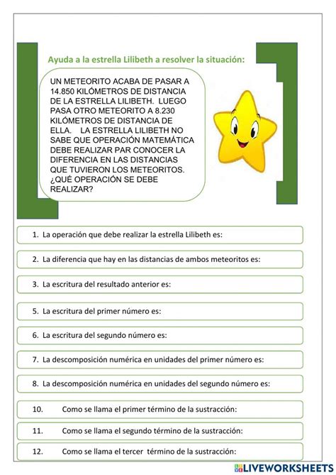 Estrella Lilibeth Worksheet Word Search Puzzle Words Search