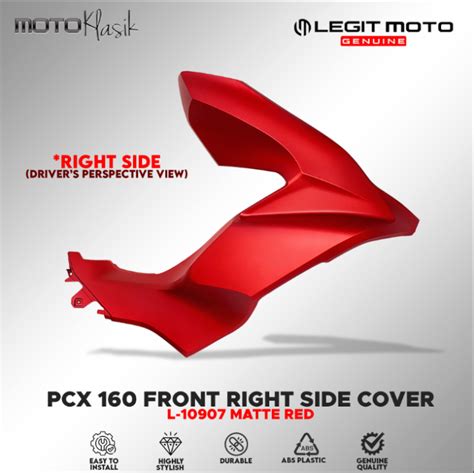 LEGITMOTO GENUINE HONDA PCX 160 FRONT SIDE COVER LEFT RIGHT MATTE