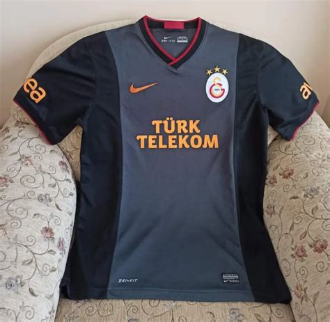 2013 2014 Sezonu Galatasaray Orijinal Deplasman Forma Nike Siyah Spor