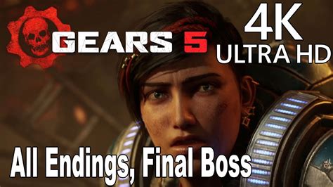 Gears All Endings And Final Boss K P Fps Youtube