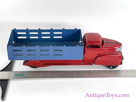 Wyandotte Toys Ca 1940s Pressed Steel Large Stake Truck Sold