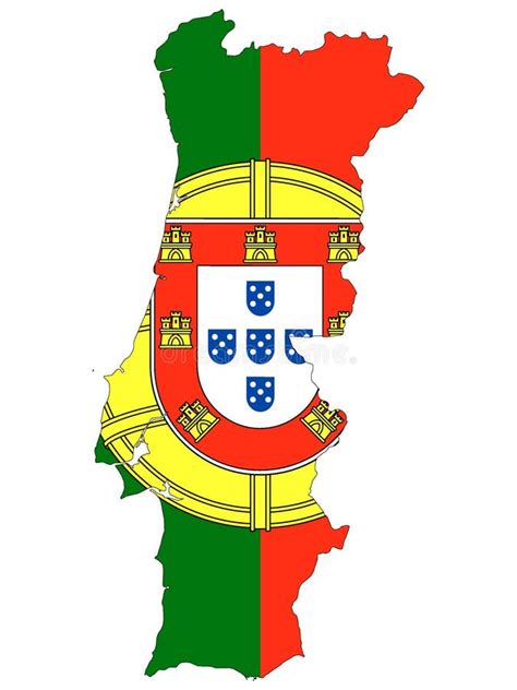 Portugal Ejemplo Del Mapa Y De La Bandera Stock De Ilustracion Images