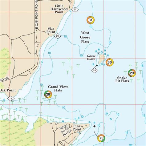 Fishing Hot Spots Leech Lake Map By Fishing Hot Spots At Fleet Farm