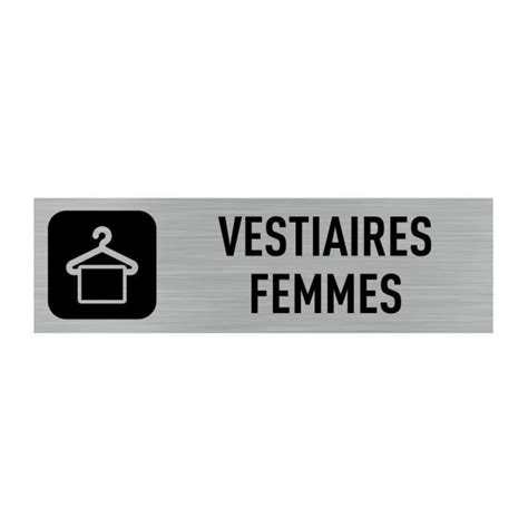 Pictogramme Vestiaires Femmes Q Plaque Aluminium Bross Plaque