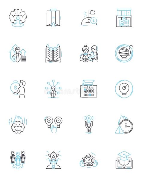 Adaptability And Flexibility Linear Icons Set Versatility