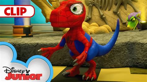 Spidey Becomes A Dinosaur Marvel S Spidey And His Amazing Friends