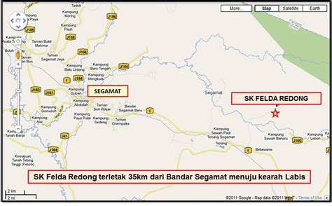 Peta Lokasi Sk Felda Redong Segamat