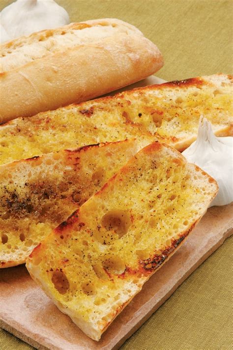 Crispy Garlic Bread Loaf Prepared Food Photos Inc