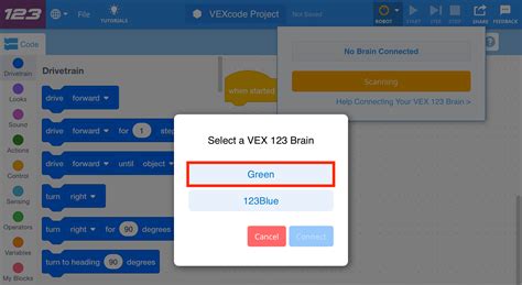 Connecting With App Based Vexcode Ipad Vex Library